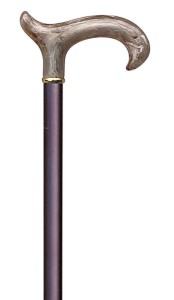 Laska z akrylowym uchwytem Derby - blonde