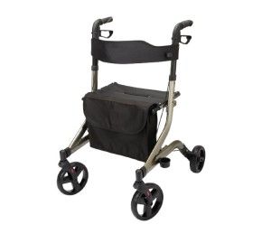 Podpórka rehabilitacyjna 4-kołowa DYNAMIC aluminiowa - AR-007 srebrny nikiel