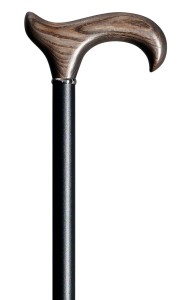 Laska  aluminiowa Gastrock - Edelholz - z uchwytem z drewna jesionowego