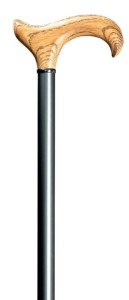 Laska  aluminiowa Gastrock - Edelholz Eiche - z uchwytem z drewna dębowego